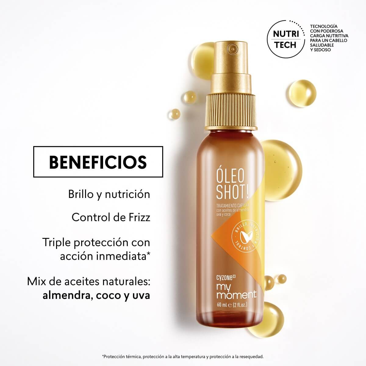 Óleo CERO FRIZZ - protector para el cabello