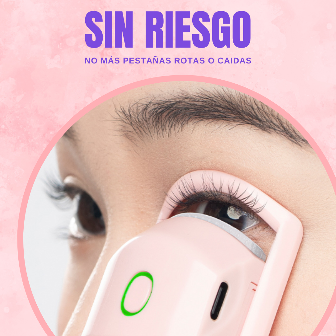 RIZADOR DE PESTAÑAS CON CALOR RECARGABLE