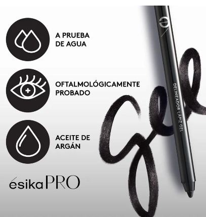 Delineador Lápiz Gel para Ojos Esika - COLOR NEGRO EXTREMO