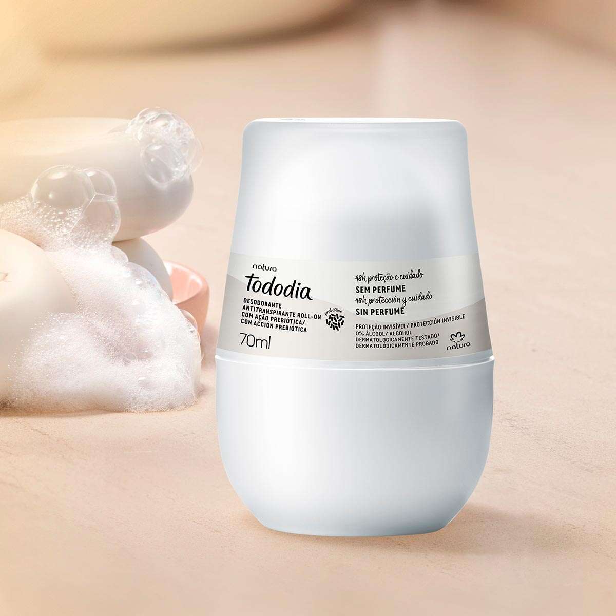 Desodorante antitranspirante roll-on sin perfume