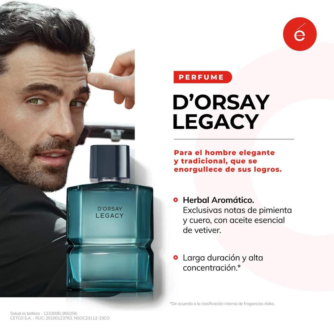 D'orsay Legacy Perfume de Hombre, 90 ml