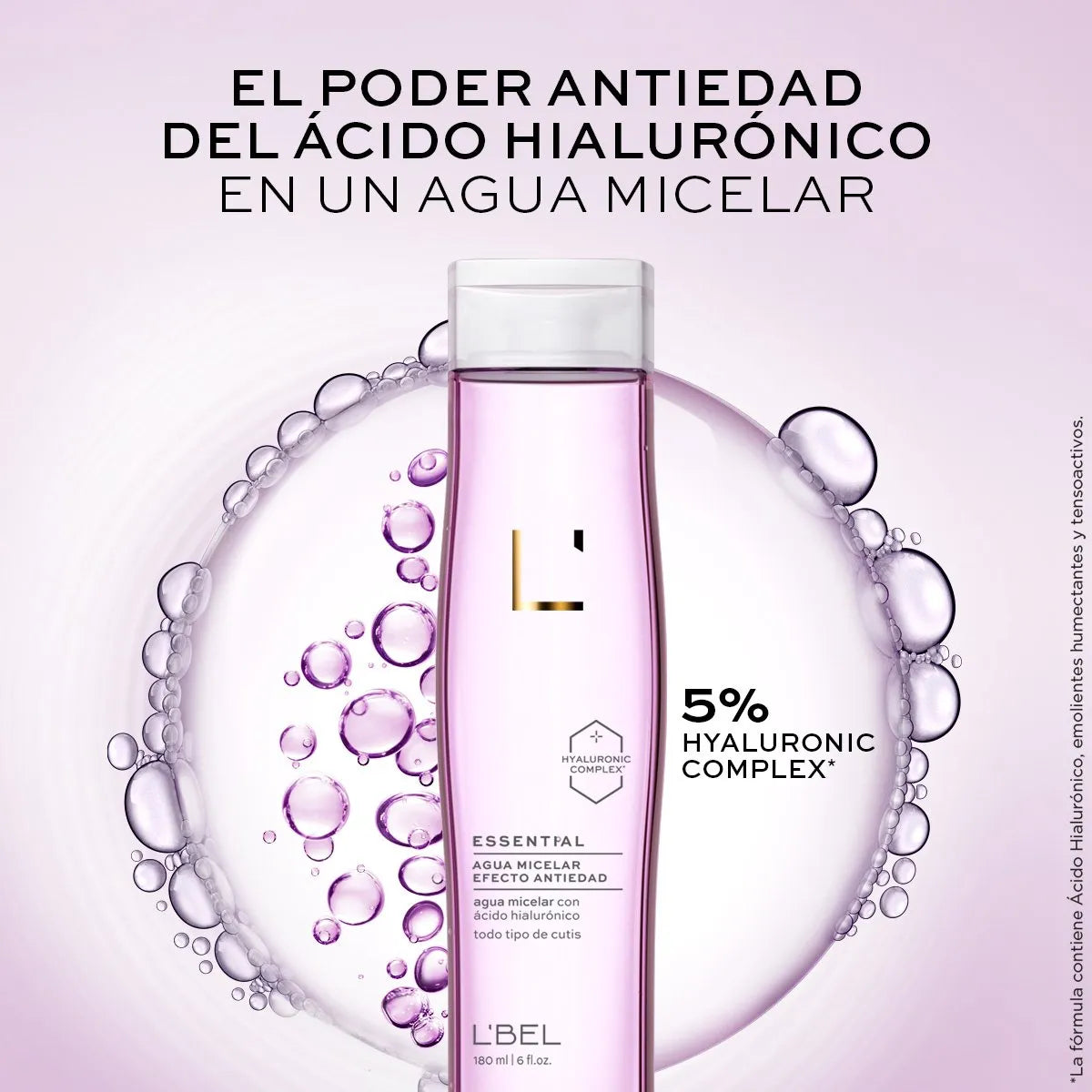 Essential Agua Micelar Efecto Antiedad 180ml.