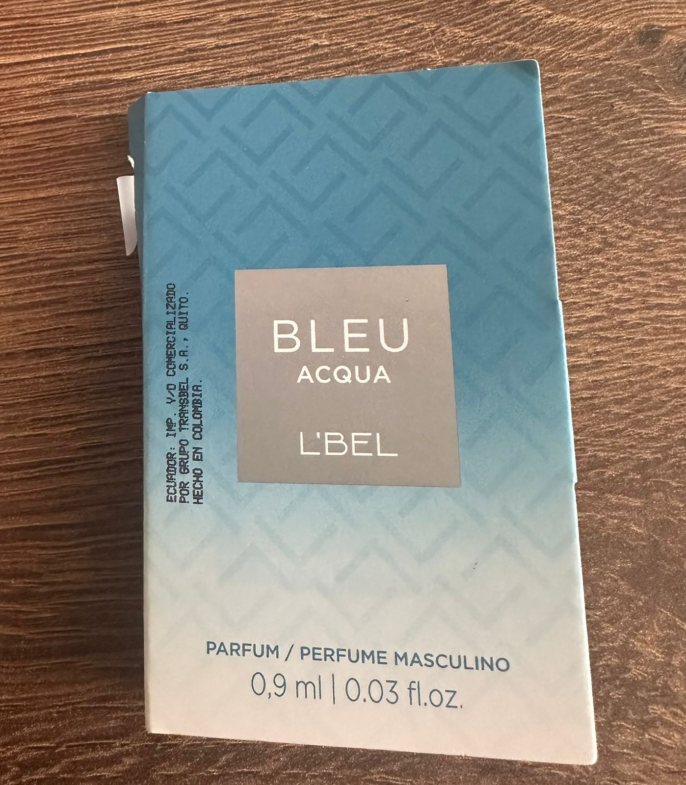 MUESTRA DE PERFUME BLEU AQUA- 1 ML