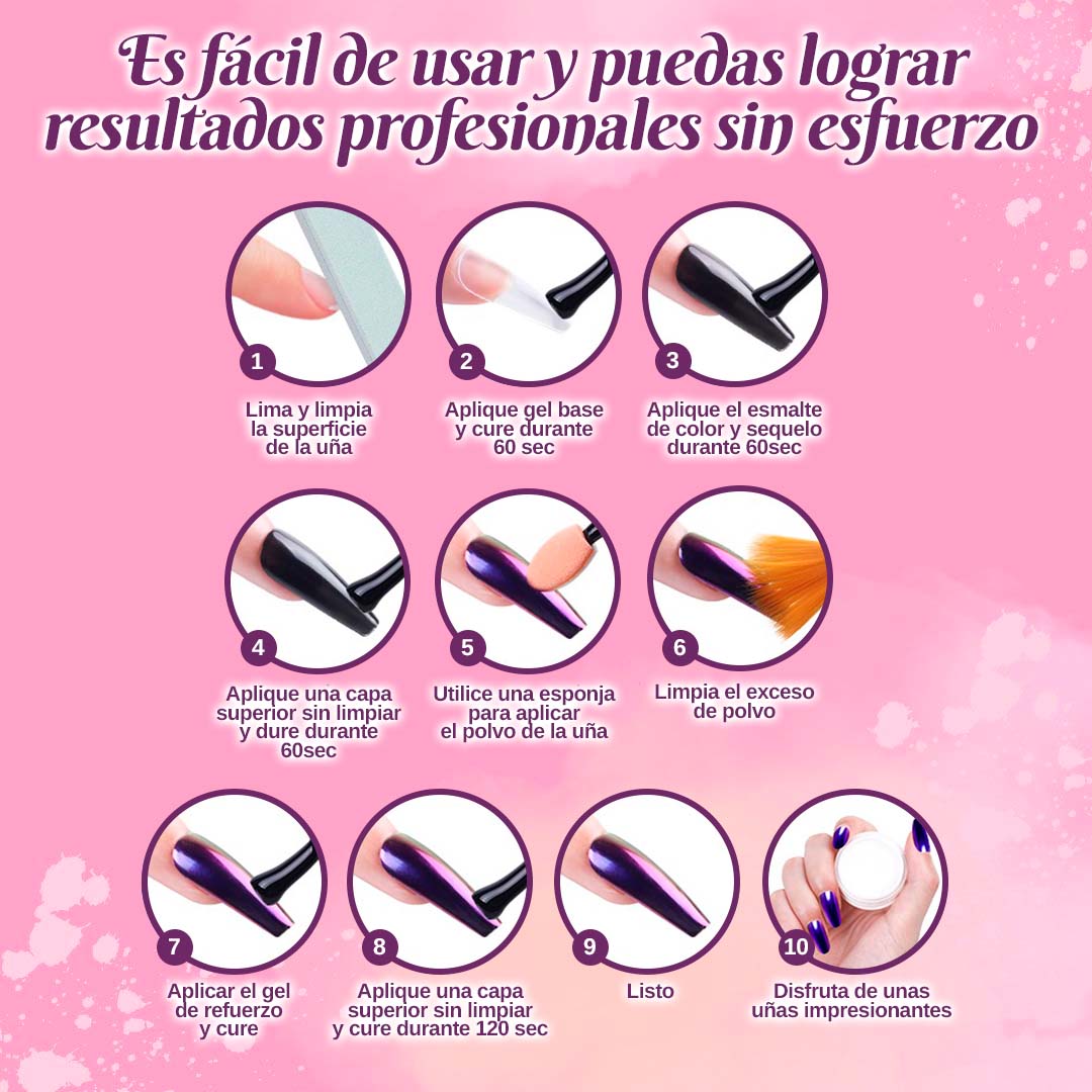 PACK PARA UÑAS EFECTO AURORA 🎁SET COMPLETO🎁