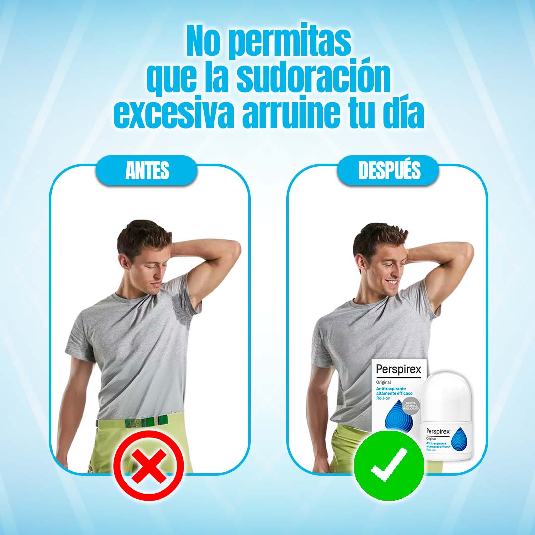 Perspirex ORIGINAL - Desodorante Medicado para Bloquear la sudoración Normal a Media