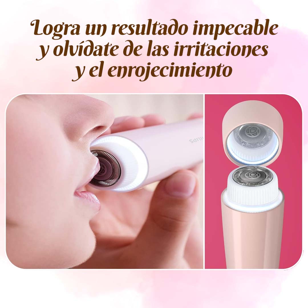 DEPILADORA FACIAL CON LUZ LED
