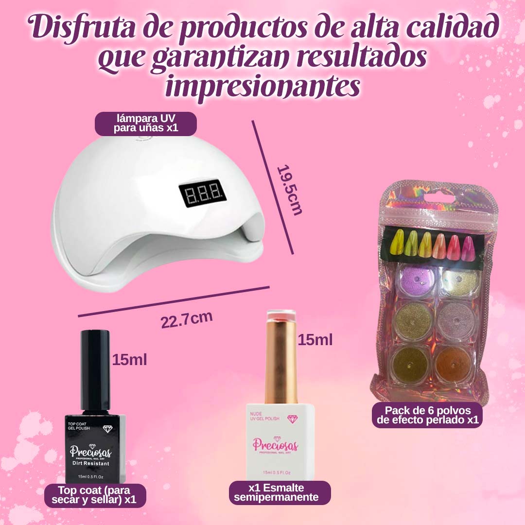 PACK PARA UÑAS EFECTO AURORA 🎁SET COMPLETO🎁