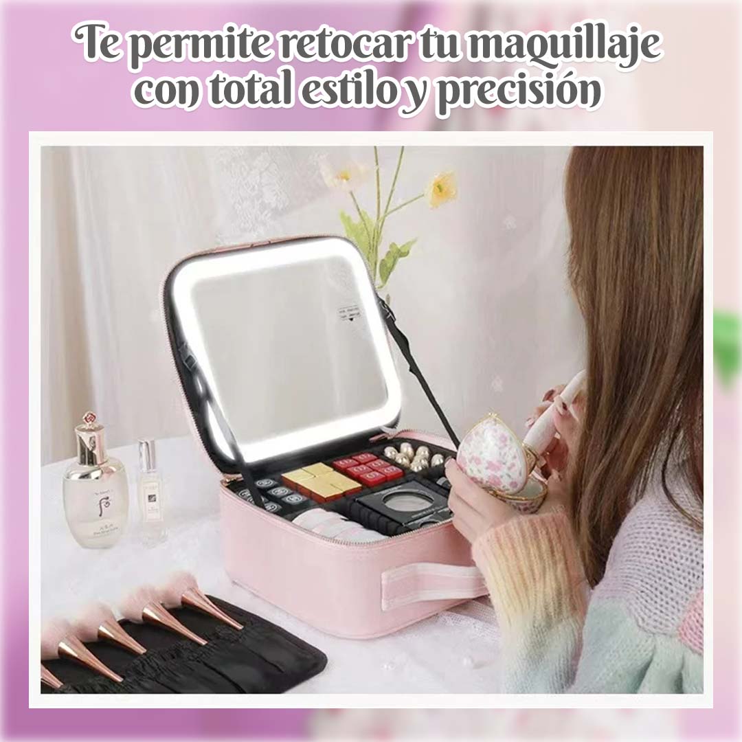 COSMETIQUERO CON ESPEJO LUMINOSO 🎁ENVÍO GRATIS🎁