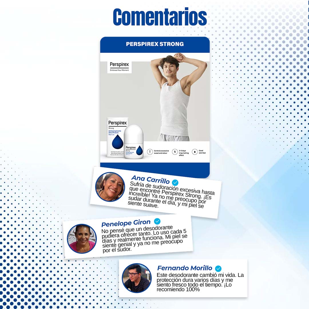 PERSPIREX STRONG- Desodorante Medicado para Bloquear la sudoración EXCESIVA/SEVERA