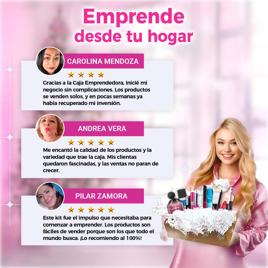 Caja emprendedora Esika, Lbel y Cyzone (Personalizada)