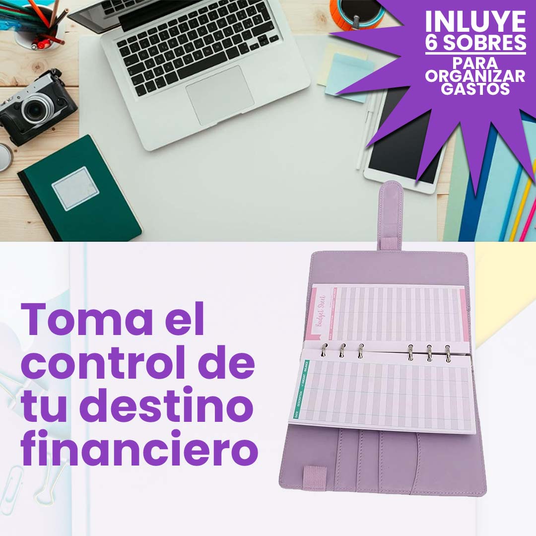 Agenda MONEY MUJER,Planifica y Ahorra con Estilo