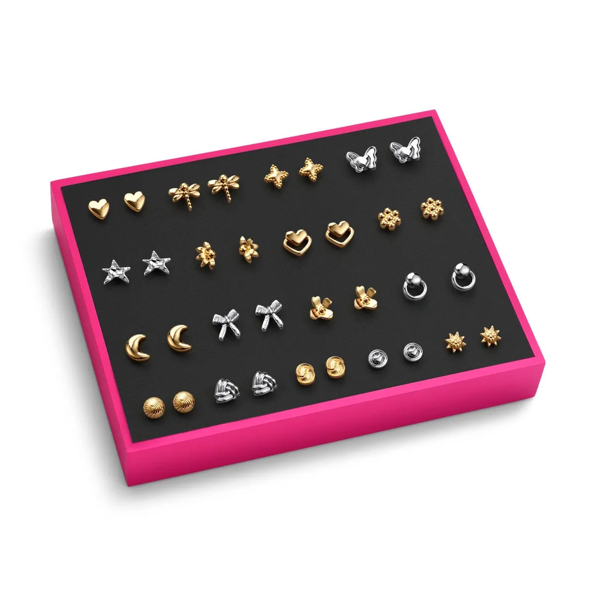 Set de aretes para mujer Bold Glam x 17 pares