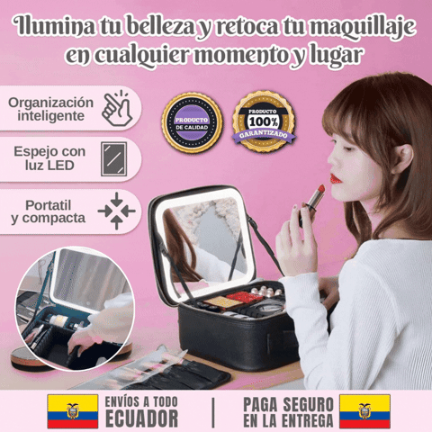COSMETIQUERO CON ESPEJO LUMINOSO 🎁ENVÍO GRATIS🎁