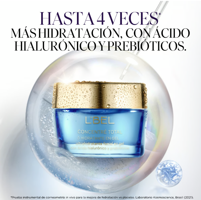 Hidratante Facial en Gel con Ácido Hialurónico- Concentré Total
