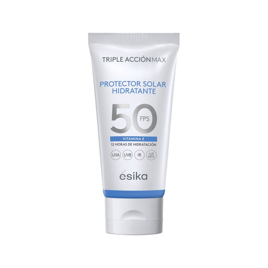 Protección solar hidratante con FPS 50 + HIDRA PLUS COMPLEX y Vitamina E.