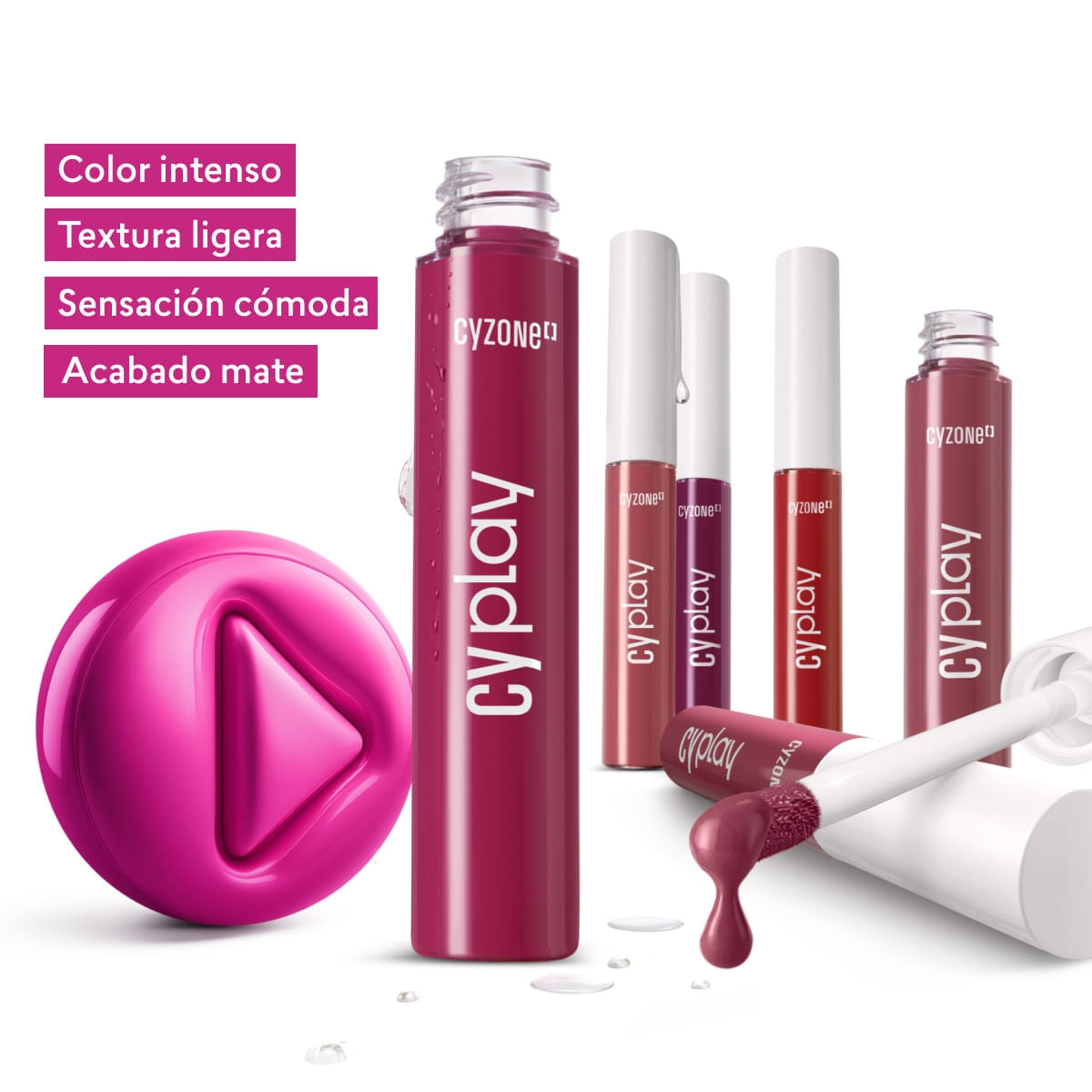 Cyzone Cyplay HidraKiss labial liquido