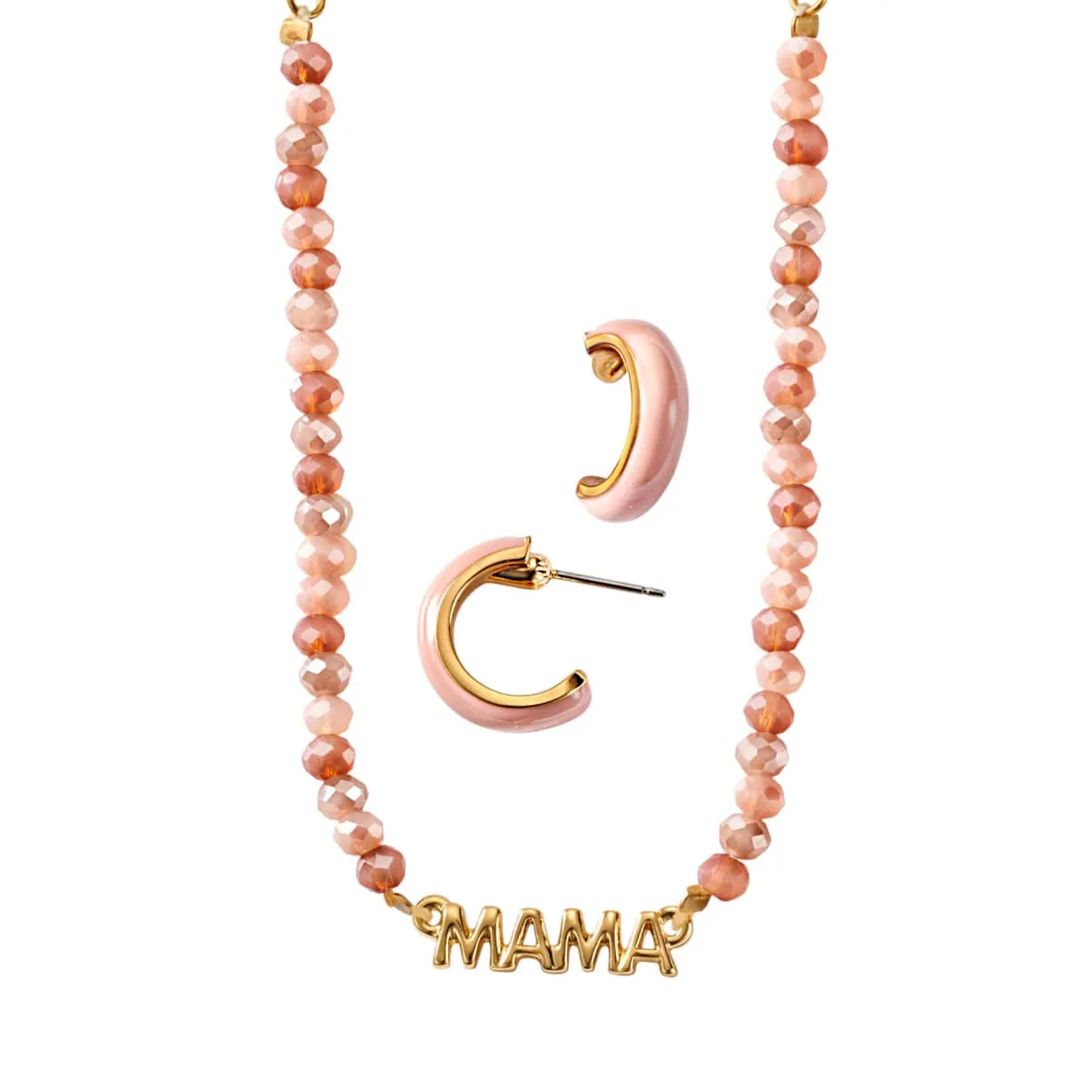 Set Collar + Aretes Love My Mom