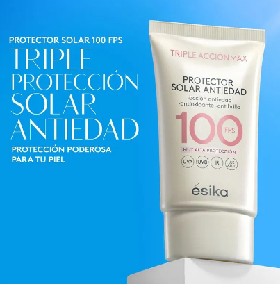 Protector Solar Facial Antiedad FPS 100 Triple Acción Max