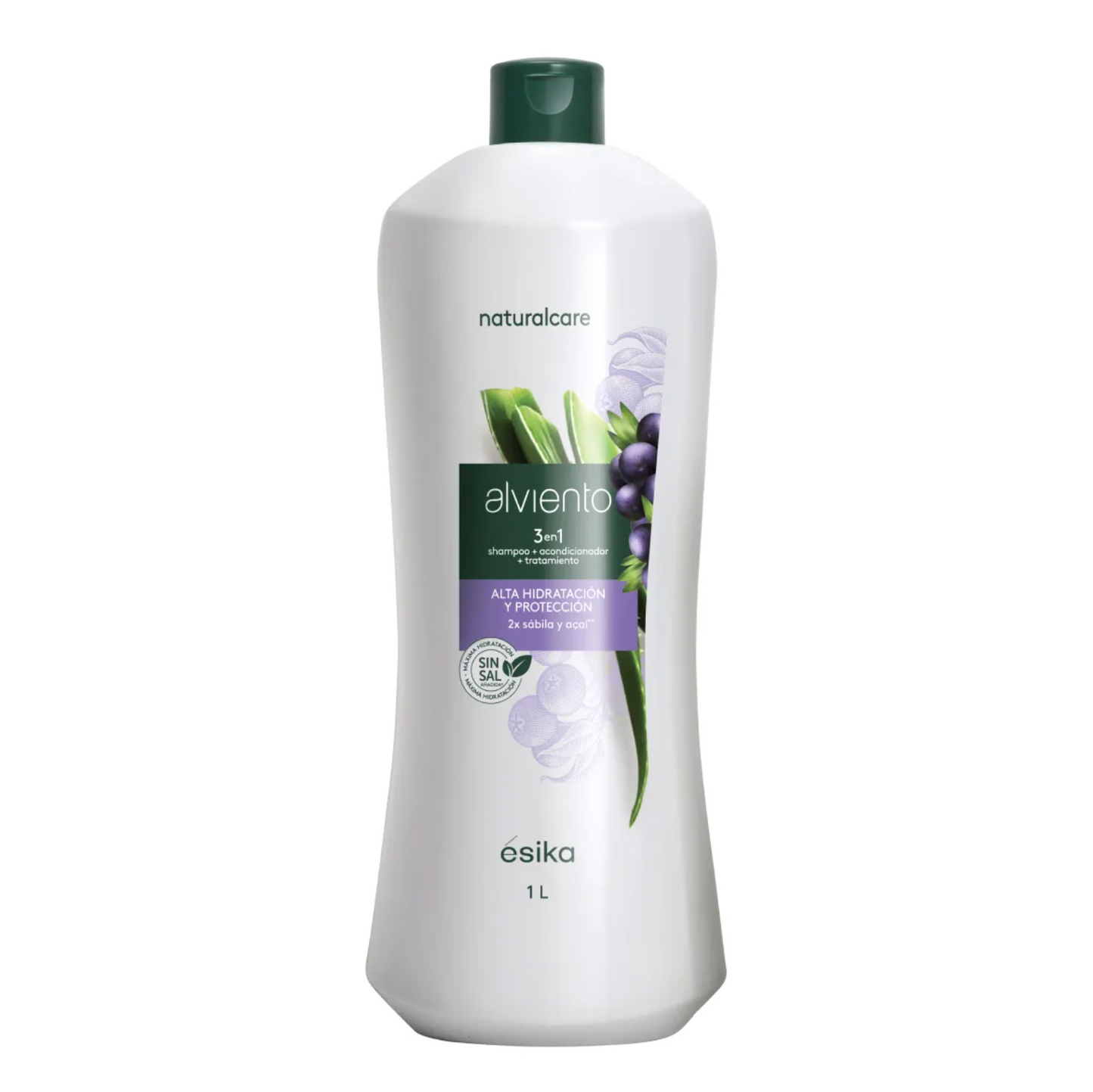 Shampoo 3 en 1 Alviento Hidratación y Protección- 1 LITRO