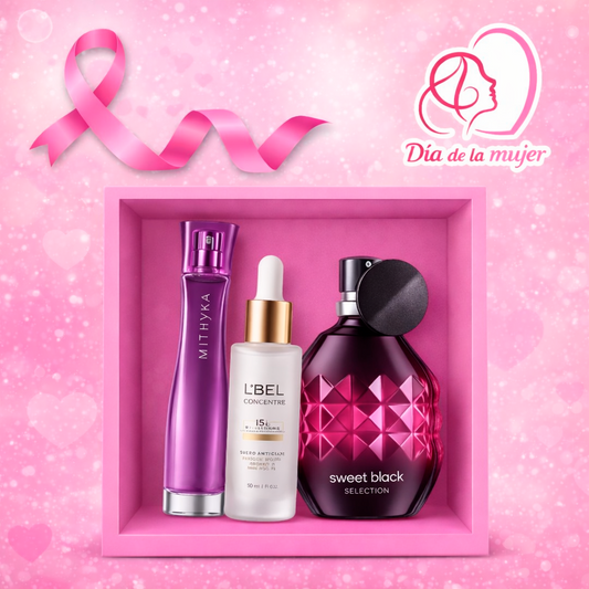Combo 10- Perfume Mithyka + Perfume Sweet Black + Sérum de Ácido Hialurónico