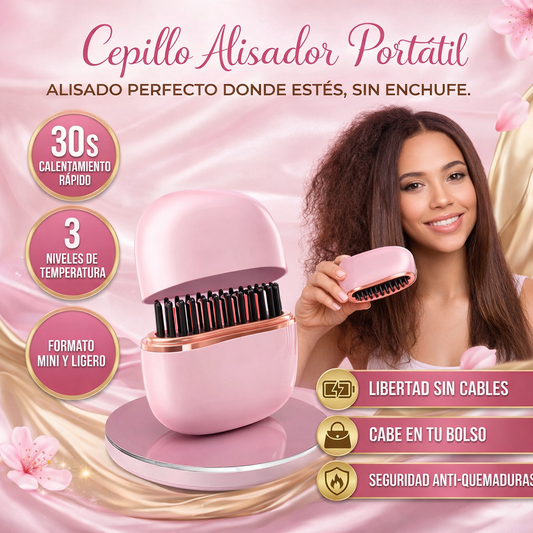 CEPILLO CALIENTE PORTATIL PARA CARTERA 🎁PROMO LANZAMIENTO🎁