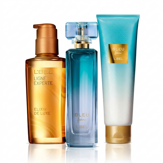Set bleu oasis + crema bleu oasis + tratamiento de cabello elixir
