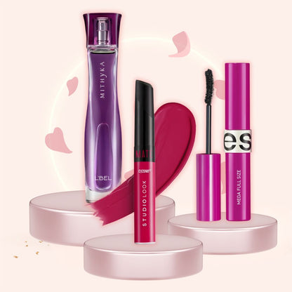 Perfume Mithyka+ 🤩 Rímel negro + labial mate permanente