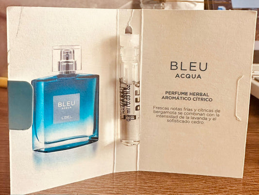 MUESTRA DE PERFUME BLEU AQUA- 1 ML