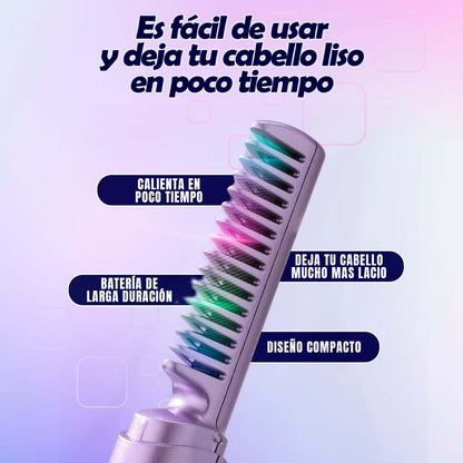 CEPILLO ALISADOR DE CABELLO RECARGABLE- 🤩GRAN PROMO🤩