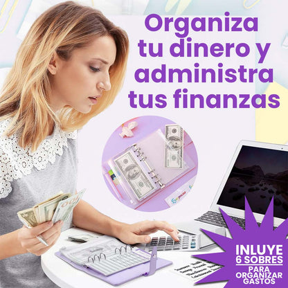 Agenda MONEY MUJER,Planifica y Ahorra con Estilo