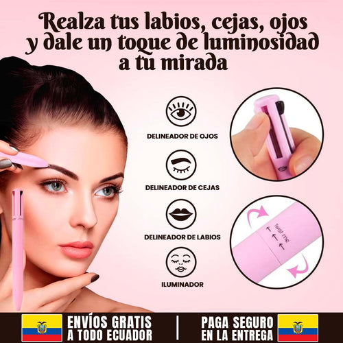 Delineador 4 EN 1 🎁Cejas, ojos, labios e iluminador 🎁Viral de TIKTOK 🎁