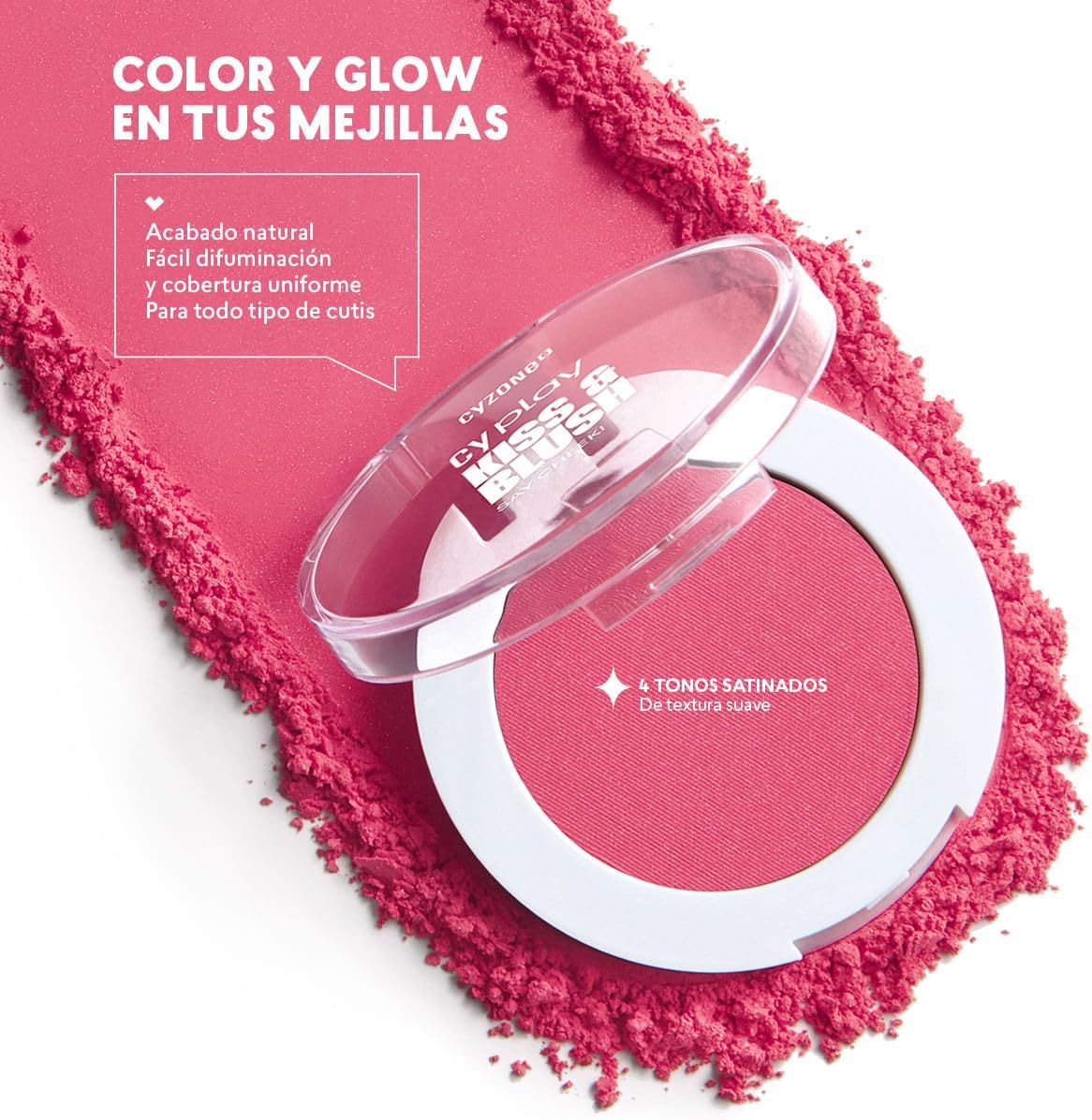 Cyzone Rubor en polvo Say Cheek! CyPlay, Flirty Peach