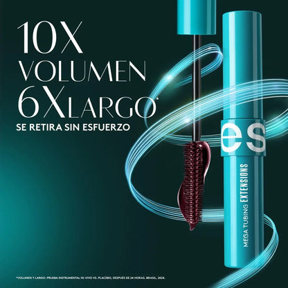 Máscara De Pestañas Burgundy Mega Tubing Extensions Ésika