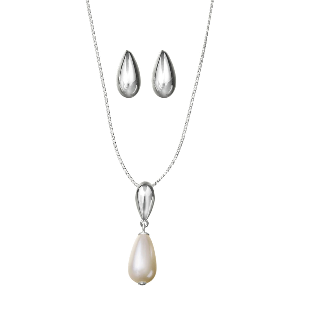 Pearl of Grace Set Collar + Aretes
