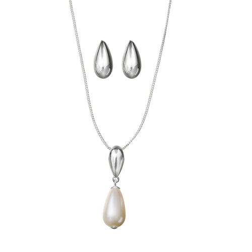 Pearl of Grace Set Collar + Aretes