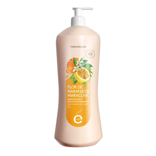 Crema corporal humectante Flor de Naranjo & Maracuyá Natural Care 1 Litro