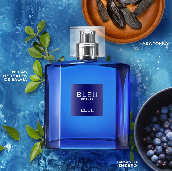 Perfume BLEU INTENSE para hombres de Lbel. KOSMETIKA