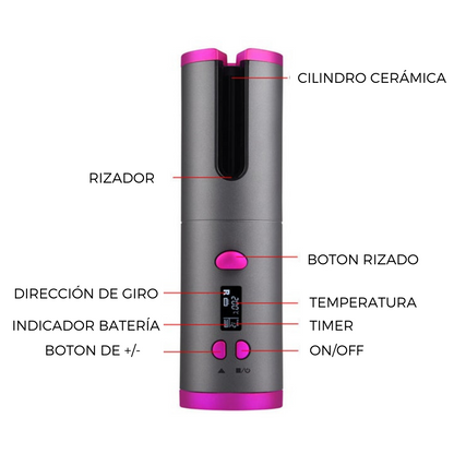 Auto Curler®️ Rizador Recargable -REMATE-