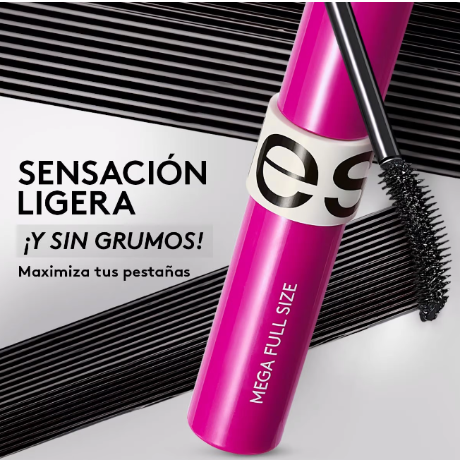Rímel Esika Fucsia- Alargador de pestañas- Mega Full Size – KOSMETIKA